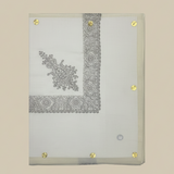 شال مع حواف بيج أوسع