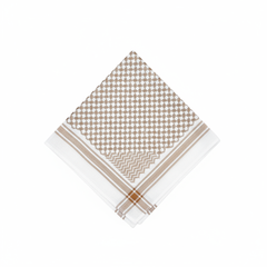 Beige Tan Checkered Shemagh