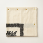 Charcoal-border shawl