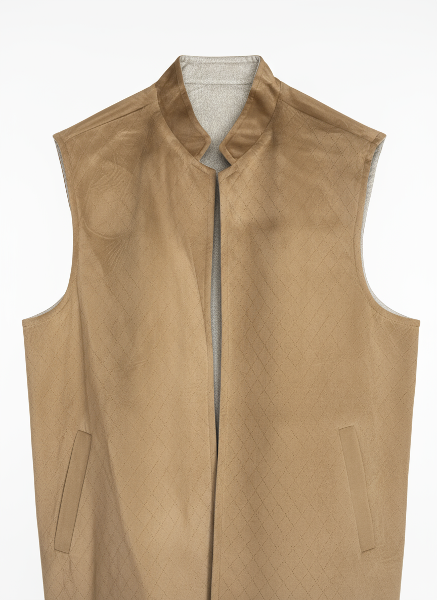 Close-up beige صدرية product photo