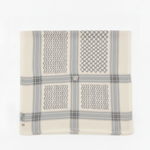 Cream and Light Grey Shemagh