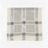 Cream and Silver Shemagh