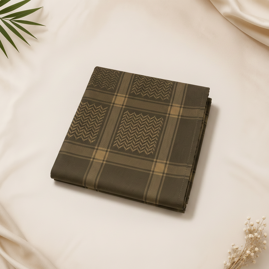 Dark Olive Brown Shemagh