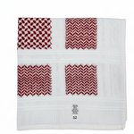 Enhanced fabric swatches with richer burgundy tones