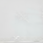 Ghutrah with embroidery on white background