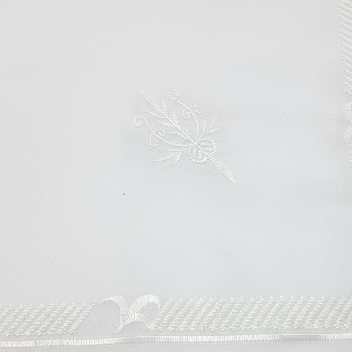 Ghutrah with embroidery on white background