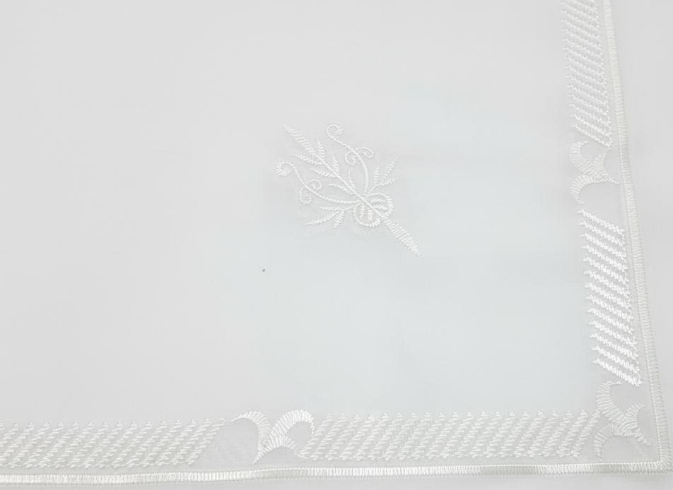 Ghutrah with embroidery on white background