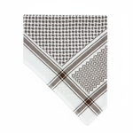 Gray Brown Houndstooth Shemagh