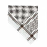 Gray Brown Houndstooth Shemagh