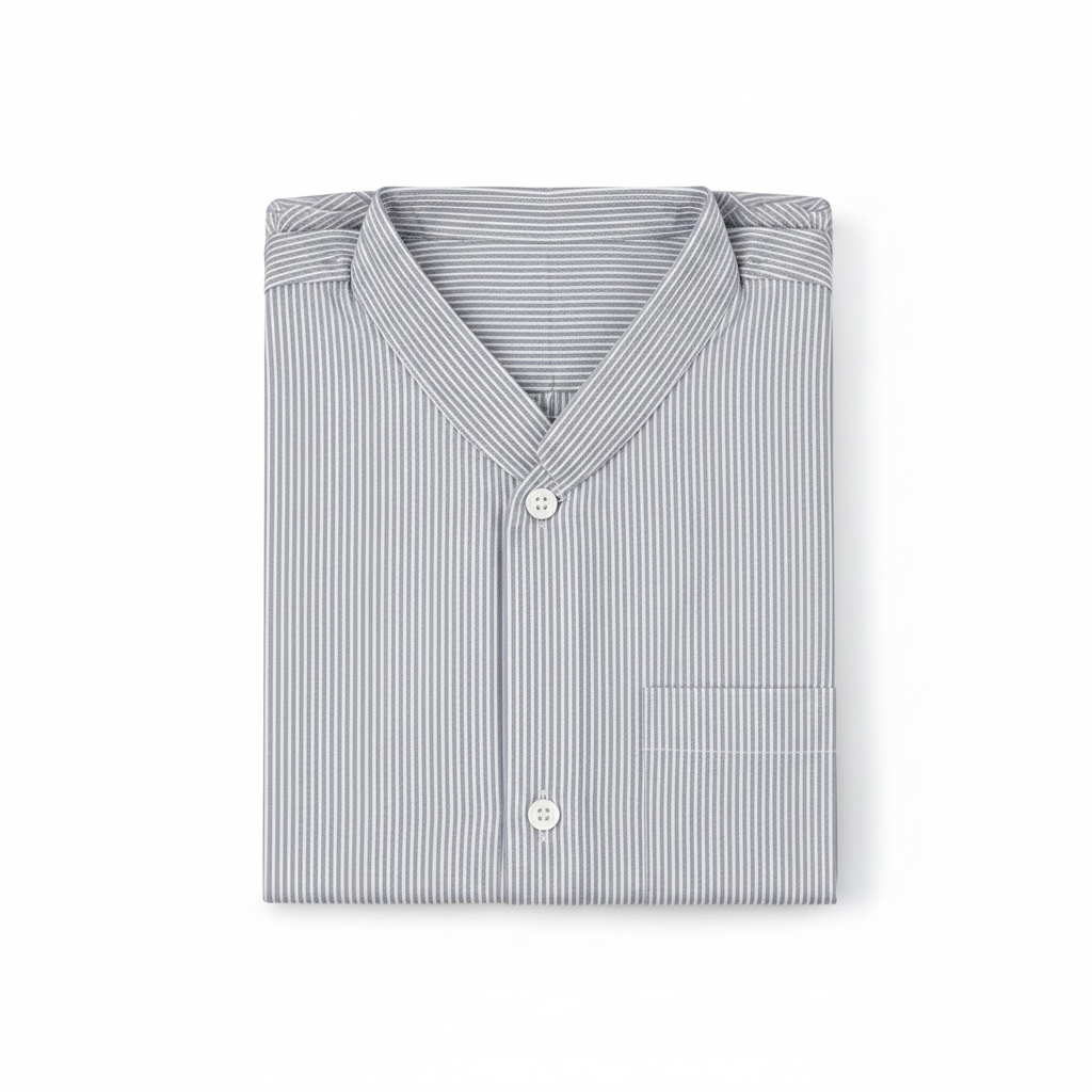 Gray pinstripe shirt