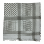 Gray shemagh with white background