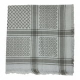 Gray shemagh with white background