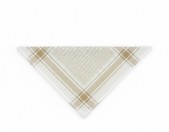 Light Beige Cream Checkered Shemagh