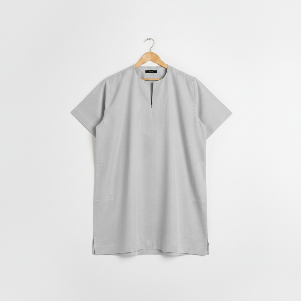 Light Grey Kandora on Hanger