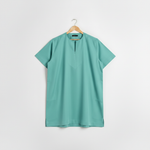 Light Teal Aqua Kandora on Hanger - Store Ready