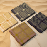 Luxury shemagh collection with elegant background