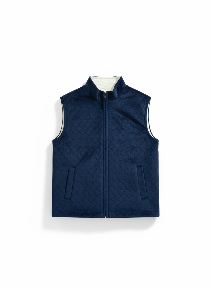 Navy blue vest - outer view