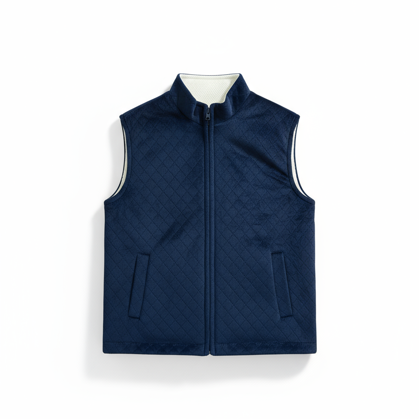 Navy blue vest - outer view