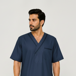 Navy Kandora with Dark Navy Trim