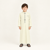 Off-white jalabiya on a 6-year-old