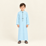 Sky-blue jalabiya on a 6-year-old