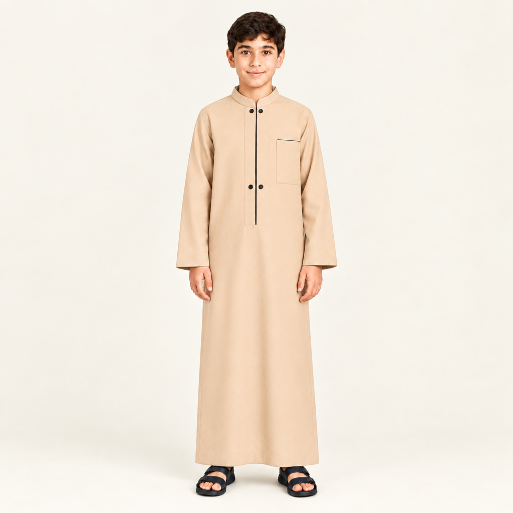 Square beige jalabiya