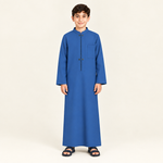 Square royal-blue jalabiya