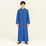 Square royal-blue jalabiya