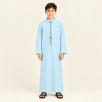 Square sky-blue jalabiya
