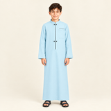 Square sky-blue jalabiya