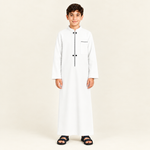 Square white jalabiya
