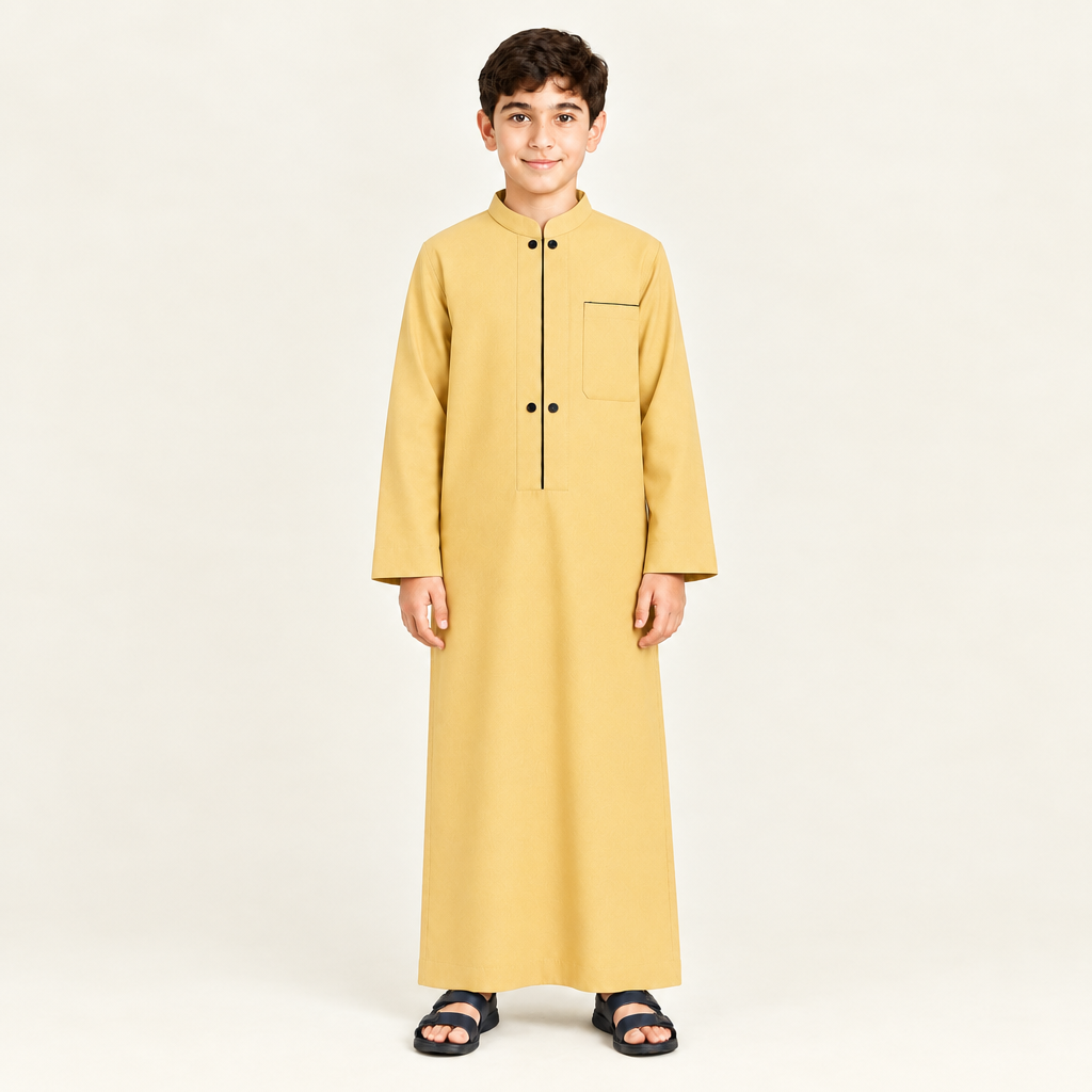 Square yellow jalabiya