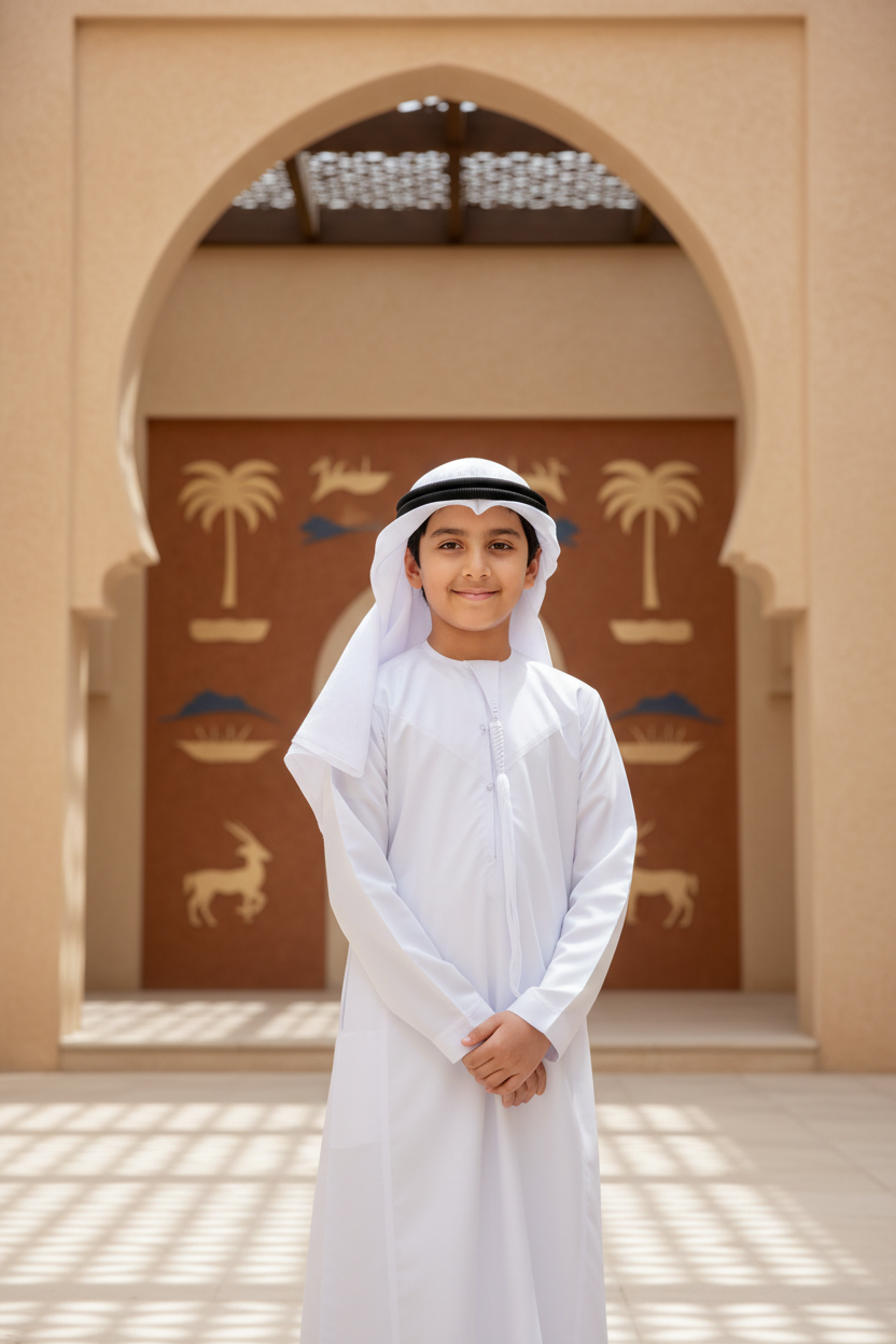 UAE kid in kandora