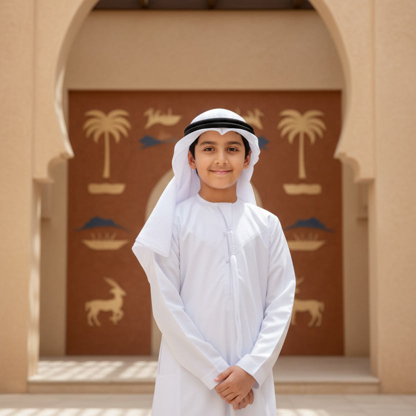UAE kid in kandora
