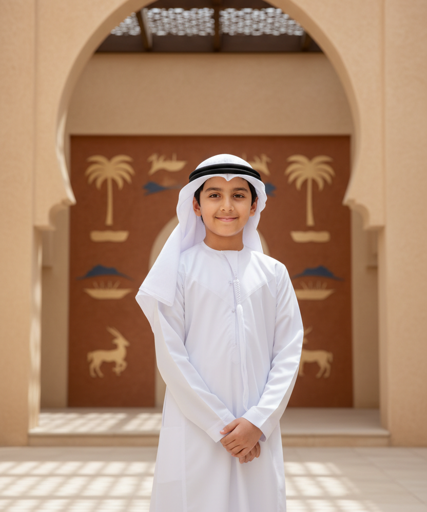 UAE kid in kandora