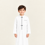 White jalabiya on a 6-year-old