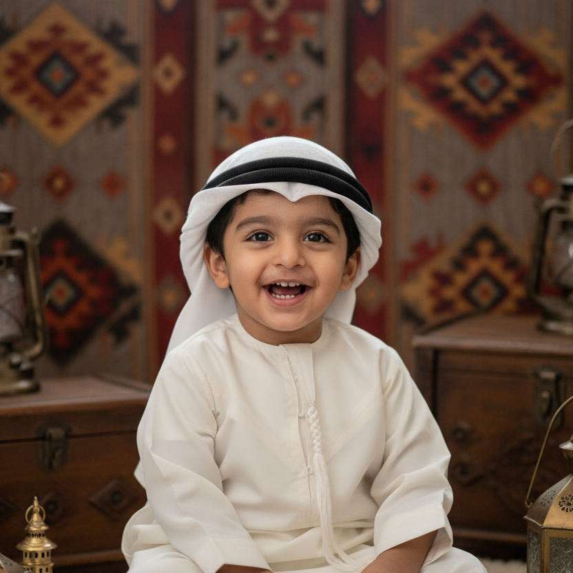 Younger UAE kid in kandora