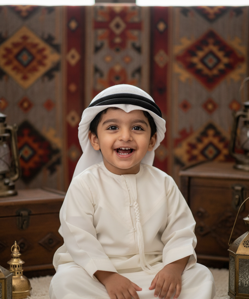 Younger UAE kid in kandora